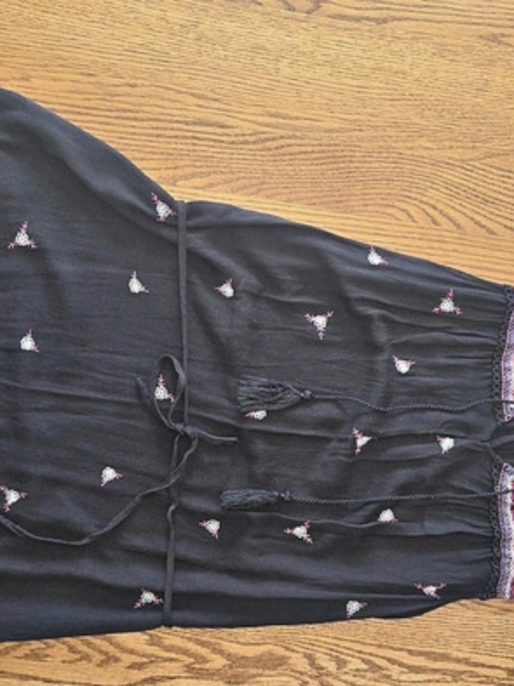 Time and Tru Floral Embroidered Mini Dress Size Large
